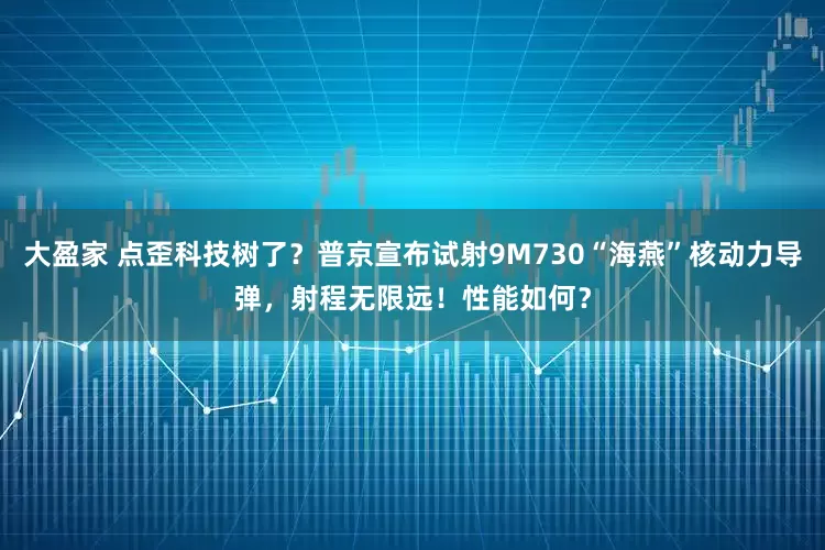 大盈家 点歪科技树了？普京宣布试射9M730“海燕”核动力导弹，射程无限远！性能如何？